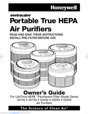 Honeywell 50100 - Enviracaire Air Purifier Manuals | ManualsLib