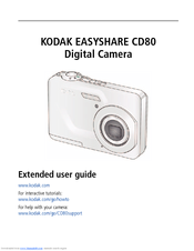 Kodak Cd80 - Easyshare 10.2 Mp Manuals | ManualsLib