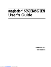 Konica minolta magicolor 5670EN Manuals | ManualsLib