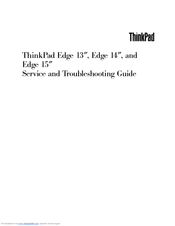 Lenovo Thinkpad Edge 13 0196 Manuals Manualslib