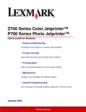 Lexmark z1300 printer installation