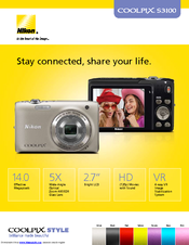 Nikon Coolpix S3100 Manuals | ManualsLib