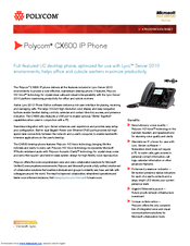 Polycom CX600 Manuals | ManualsLib