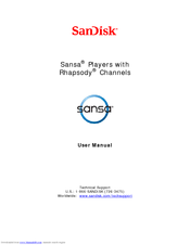 Sandisk Sansa e140 Manuals | ManualsLib