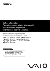Sony Vaio Vpceh Series Manuals Manualslib