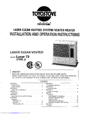 Toyostove Laser 73 Manuals | ManualsLib