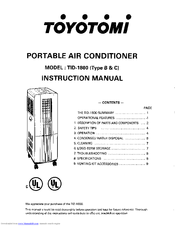 Toyotomi Tid 1800 Manuals Manualslib