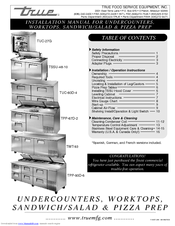 True Cooler Parts Manual