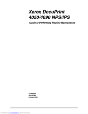 Xerox 4050 Maintenance Manual Pdf Download Manualslib