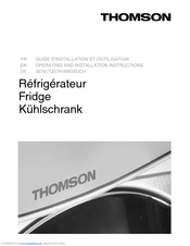 Thomson TKT200NFI Manuals | ManualsLib