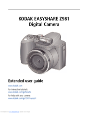 Kodak Z981 - Easyshare Digital Camera Manuals | ManualsLib