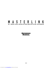 Alesis MASTERLINK ML-9600 Manuals | ManualsLib