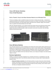Cisco Small Business SG200-18 Manuals | ManualsLib
