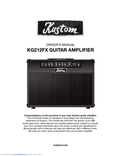 Kustom KXB100 Manuals | ManualsLib