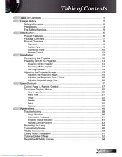 Optoma HD71 Manuals | ManualsLib