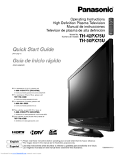Panasonic Viera Th 50px75u Manuals Manualslib