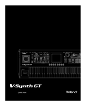 Roland V Synth Gt Manuals Manualslib