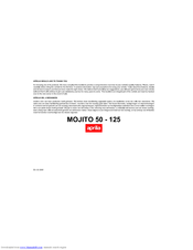 Aprilia Mojito 50//125 Custom-brochure prospect prospectus de