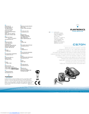 Plantronics CS70N Manuals | ManualsLib