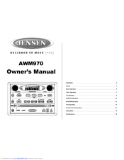 Jensen AWM970 Manuals | ManualsLib