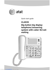 At&t CL4939 Manuals | ManualsLib