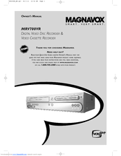 Magnavox Mrv700vr Dvd Recorder Vcr Manuals Manualslib
