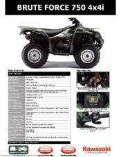 Kawasaki BRUTE FORCE 750 4X4I - Manuals | ManualsLib