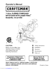 Craftsman 137 211940 Manuals Manualslib