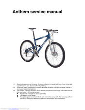 Giant ANTHEM - SERVICE Manuals | ManualsLib