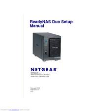 Netgear Readynas Duo Manuals Manualslib