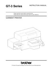 Brother Gt 3 Series Manuals Manualslib