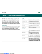 Eset Nod32 Antivirus For Kerio Manuals Manualslib