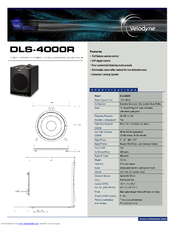 Velodyne DLS-4000R Manuals | ManualsLib