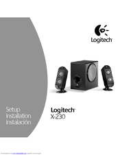 Logitech X 230 Manuals Manualslib
