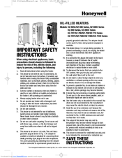 Honeywell HZ709 - Digital Oil-Filled Radiator Manuals | ManualsLib