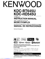 Kenwood Kdc Hd545u Instruction Manual Pdf Download Manualslib