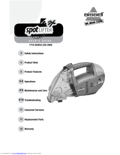 Bissell SPOTLIFTER 2X Manuals | ManualsLib