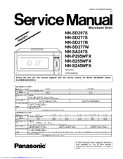 Panasonic NN-SD297S Manuals | ManualsLib