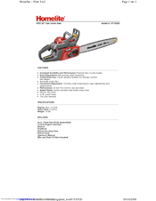 Homelite UT10520 - S Manuals | ManualsLib