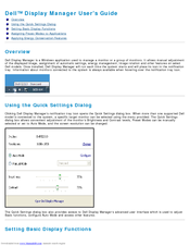Dell Display Manager Manuals | ManualsLib