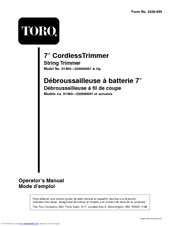 Toro 51460 - Cordless Trimmer Manuals | ManualsLib