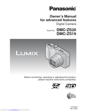 Panasonic Lumix Dmc Zs19 Owner S Manual Pdf Download Manualslib