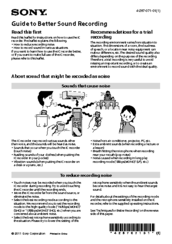 Sony ICD-PX312 Manuals | ManualsLib