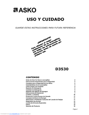 Asko D3530 Manuals | ManualsLib