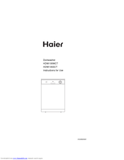 HAIER HDW100SCT INSTRUCTIONS FOR USE 