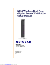 Netgear n750 wireless dual band gigabit router wndr4300 manual Netgear n750 wireless dual band gigabit router wndr4300 manual