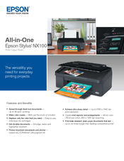 Epson NX100 - Stylus All-In-One Manuals | ManualsLib