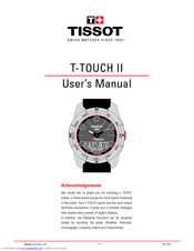 tissot touch instructions