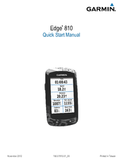 Garmin Edge 810 Manuals | ManualsLib