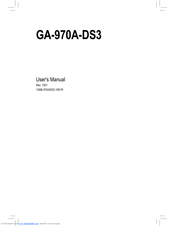 Gigabyte GA-970A-DS3 Manuals | ManualsLib